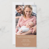 Fotostrip Collage 4 Fotoklep geboorte Aankondiging (Achterkant)