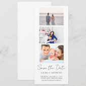 Fotostrip Fotohokje Bruiloft Save The Date (Voorkant / Achterkant)