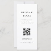 Fotostrip met QR-code Trouwen Save The Date (Achterkant)