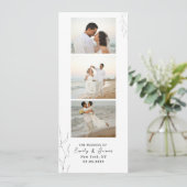 Fotostrip Minimalistische Event bruiloft Save The Date (Staand voorkant)