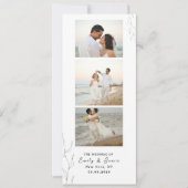 Fotostrip Minimalistische Event bruiloft Save The Date (Voorkant)