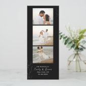 Fotostrip Minimalistische Event bruiloft Save The Date (Staand voorkant)