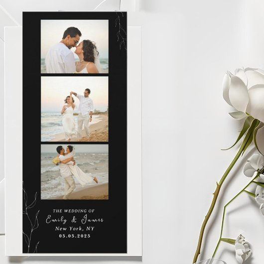 Fotostrip Minimalistische Event bruiloft Save The Date