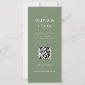 Fotostrip QR Code Sage Green Wedding (Achterkant)