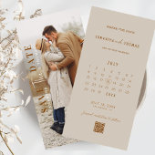 Fotostrip QR Code Wedding Sla de datum op Save The Date