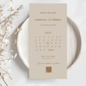 Fotostrip QR Code Wedding Sla de datum op Save The Date
