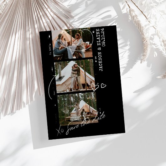 Fotostrip Trendy Moderne foto bruiloft Save The Date