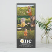 Fotostrip Verjaardag Uitnodiging (Staand voorkant)