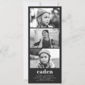 Fotostrip Verjaardag Uitnodiging (Voorkant)