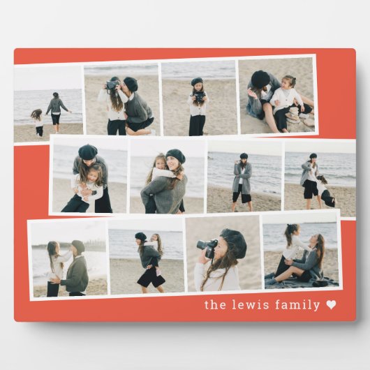 Fotostrips Aangepaste kleur Desktop Plaque Fotoplaat (Voorkant)