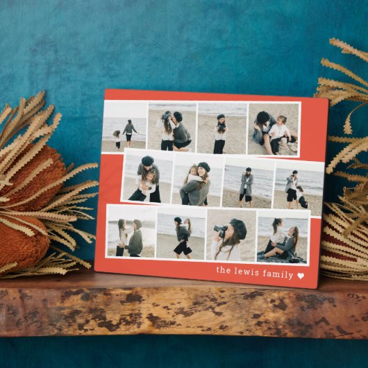 Fotostrips Aangepaste kleur Desktop Plaque Fotoplaat (Zijkant)