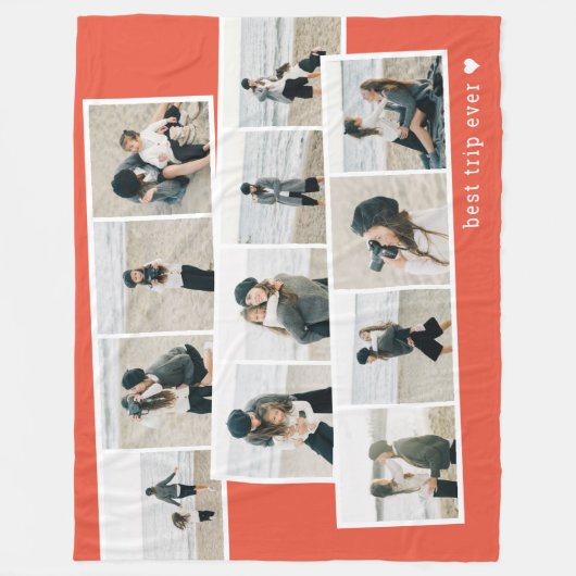 Fotostrips aangepaste kleur gepersonaliseerde deke fleece deken (Voorkant)