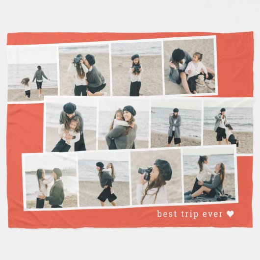 Fotostrips aangepaste kleur gepersonaliseerde deke fleece deken (Voorkant (Horizontaal))