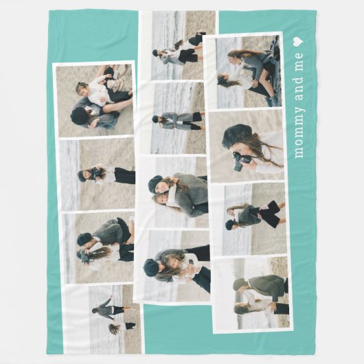 Fotostrips aangepaste kleur gepersonaliseerde deke fleece deken (Voorkant)