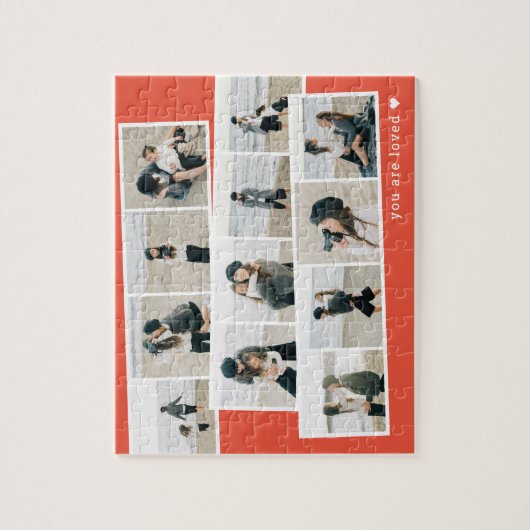 Fotostrips Aangepaste kleur Gepersonaliseerde puzz Legpuzzel (Verticaal)