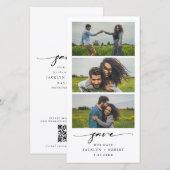 Fotostrook Sla de datum Fotocabine Trouwdatum op Save The Date (Voorkant / Achterkant)