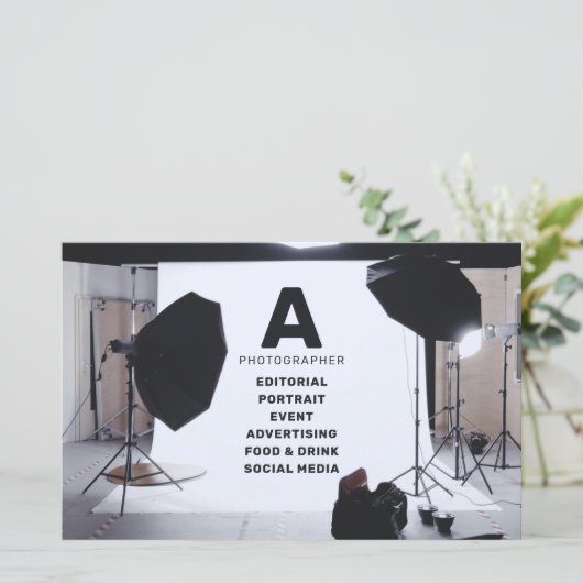 Fotostudio fotograaf flyer (Staand voorkant)