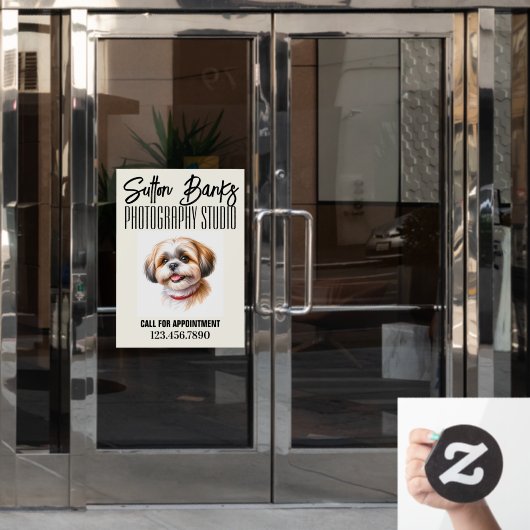 Fotostudio Raamsticker (Kantoordeur)