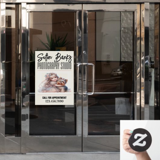 Fotostudio Raamsticker (Kantoordeur)
