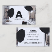 Fotostudio sessie geïnspireerd visitekaartje (Voorkant / Achterkant)