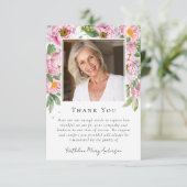 Fotosympathie begrafenis Memorial Hartelijk dank Bedankkaart (Staand voorkant)