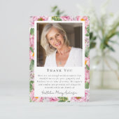 Fotosympathie begrafenis Memorial Hartelijk dank Bedankkaart (Staand voorkant)