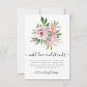 Fotosympathie begrafenis Memorial Hartelijk dank Bedankkaart (Voorkant)