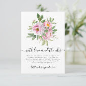 Fotosympathie begrafenis Memorial Hartelijk dank Bedankkaart (Staand voorkant)