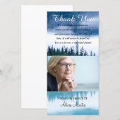 Fotosympathie Memorial Bedankt Lake Reflection (Voorkant / Achterkant)