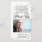 Fotosympathie Memorial Dank u herfst leves Bedankkaart (Voorkant / Achterkant)