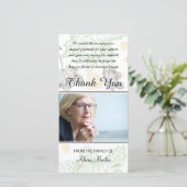 Fotosympathie Memorial Dank u herfst leves Bedankkaart (Staand voorkant)