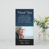 Fotosympathie Memorial Hartelijk dank Night Sky St Bedankkaart (Staand voorkant)