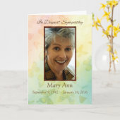 Fotosympathie  naam en datum, Butterf Kaart (Gele Bloem)