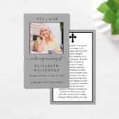 Fotosympathie Spaanse funeral Prayer Card Visitekaartje (Bureau)