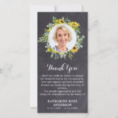 Fotosympathie voor funeral Sunflower Eucalyptus Bedankkaart (Voorkant)