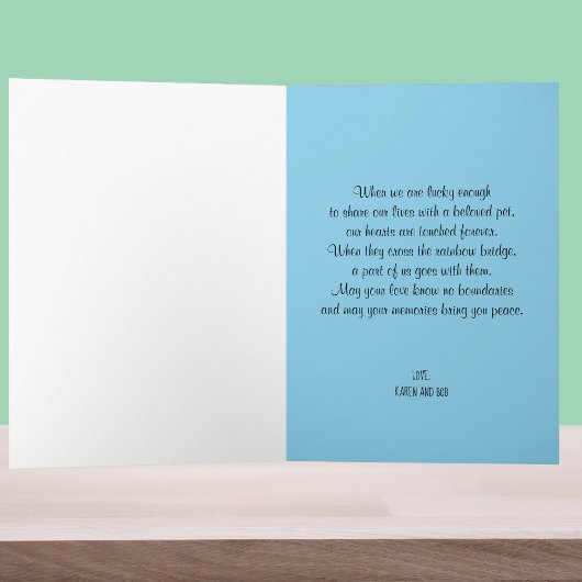 Fotosympathie voor Pet Cat Rainbow Kaart