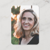 Fotosympathie voor zonnebloem Funeral Memorial Kaa Visitekaartje (Achterkant)