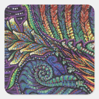 Fotosynesthesie vierkante Sticker