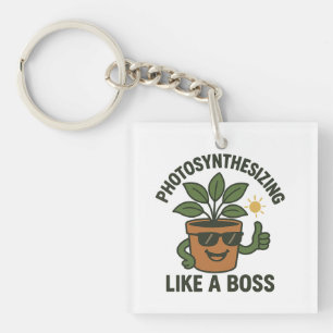 Fotosynthese als een baas sleutelhanger