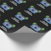 Fotosynthese Grappige Camera Pun Dark BG Cadeaupapier (Hoek)