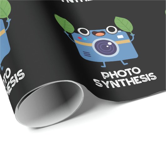 Fotosynthese Grappige Camera Pun Dark BG Cadeaupapier (Rol Hoek)