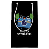 Fotosynthese Grappige Camera Pun Dark BG Klein Cadeauzakje (Voorkant)