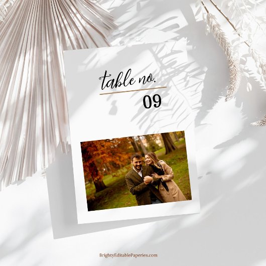 Fototabel nummer Kaart Sjabloon