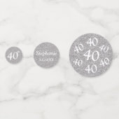 Fototabel op 40e verjaardag confetti (Voorkanten)