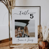 Fototafelnummers Trouwbord 5x7 Kaart