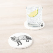 Fototekening Zandsteen Onderzetter (Zijkant)