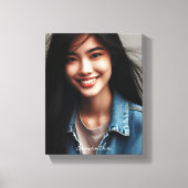 Fototekst aangepast gepersonaliseerd canvas afdruk (Voorkant)