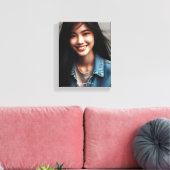 Fototekst aangepast gepersonaliseerd canvas afdruk (Insitu (Woonkamer))