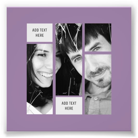 Fototekst aanpassen - Sjabloon overdragen naar elk Foto Afdruk (Voorkant)