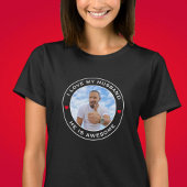 Fototekst Hart Ik hou van mijn Geweldige man T-shirt